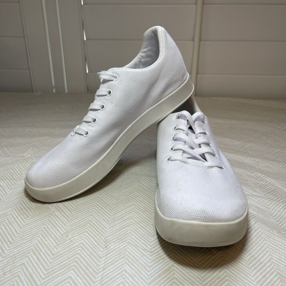 Nobull Canvas Trainer Women's Sz 7.5 Shoes White Athletic Crossfit Gym Sneakers